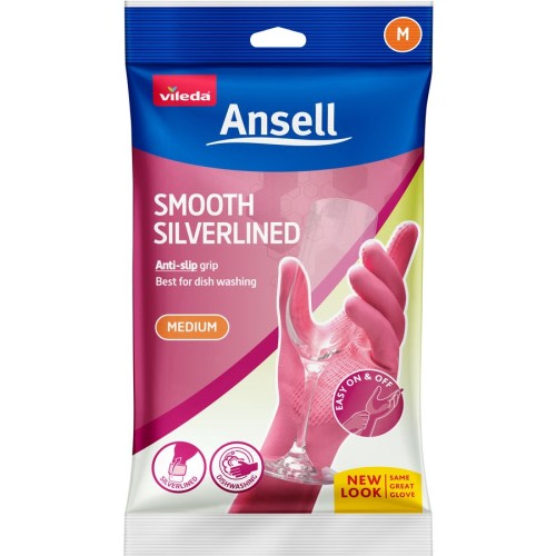 Vileda Ansell Smooth Silverlined Gloves - Medium