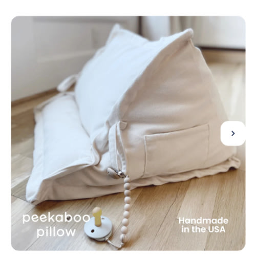 Peekaboo Pillow™ Official Site - Organic Infant Lap Pillow