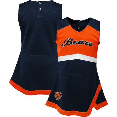Girls Infant Chicago Bears Navy Cheer Captain Jumper Dress