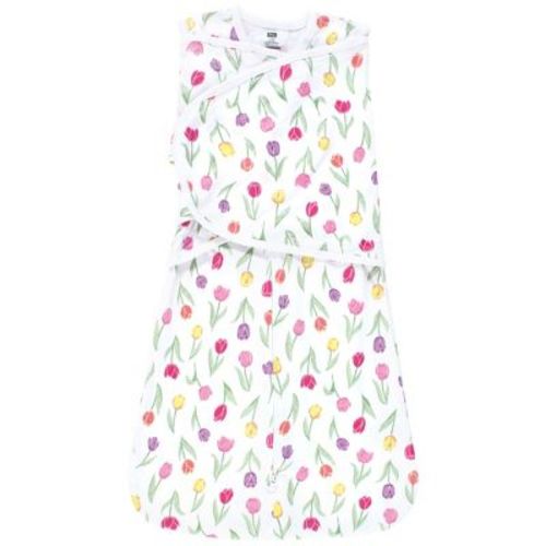 Hudson Baby Infant Girl Convertible Swaddle Sleep Sack, Spring Tulips, 0-3 Months