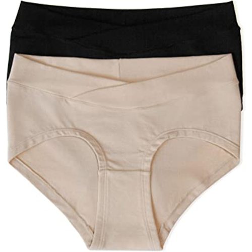 Kindred Bravely Bamboo Maternity Hipster Panties | 2 Pack Maternity Underwear Under the Bump