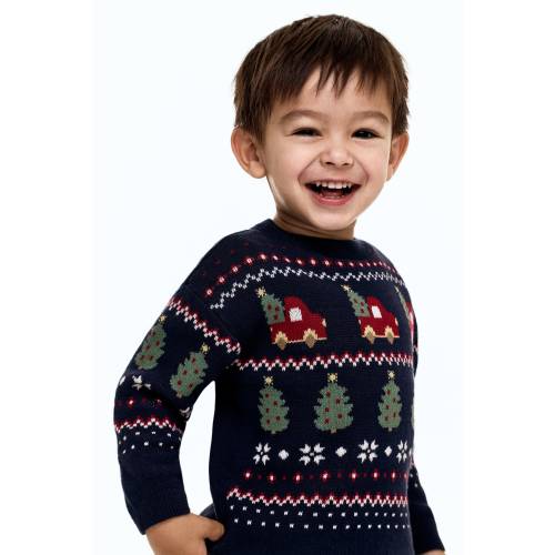 JACQUARD-KNIT SWEATER