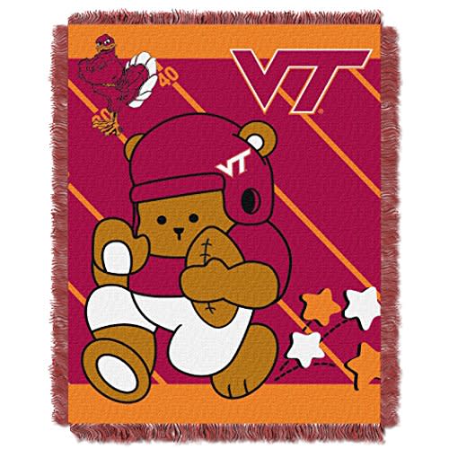 The Northwest Company NCAA Unisex NCAA 36-Inches-By-46-Inches Woven Jacquard Baby Throw Blanket