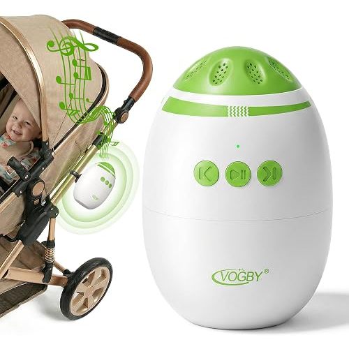 Baby Stroller Rocker, Hands-Free Vibration Device with Adjustable Speed and 11 White Noise Sounds, Rechargeable Sleep Soother Rocker - Fits Strollers & Cribs, Essential Baby Gear for Home & On-the-Go