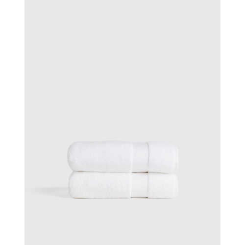 Turkish Ultra Luxe Plush Bath Towel (Set of 2) in White