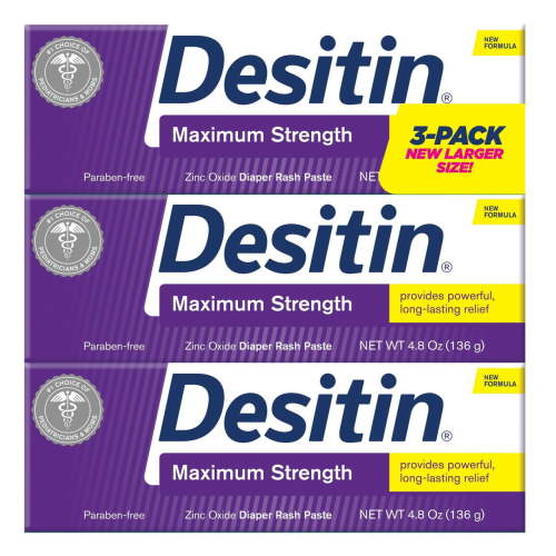 Desitin Baby Diaper Rash Maximum Strength Original Paste 3 pk/4.8 oz