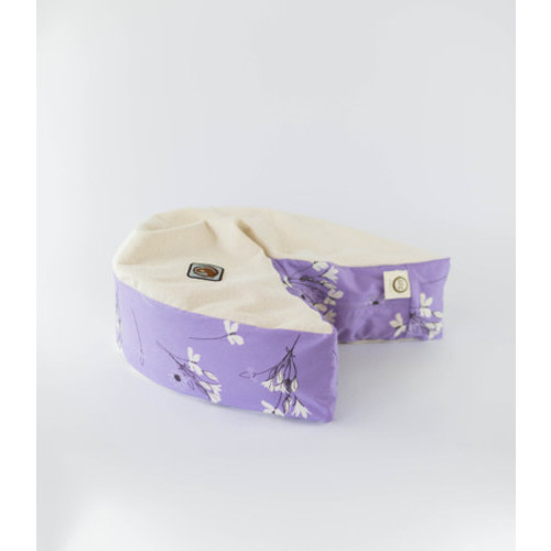 Nursing pillow - organic nesting pillow in periwinkle