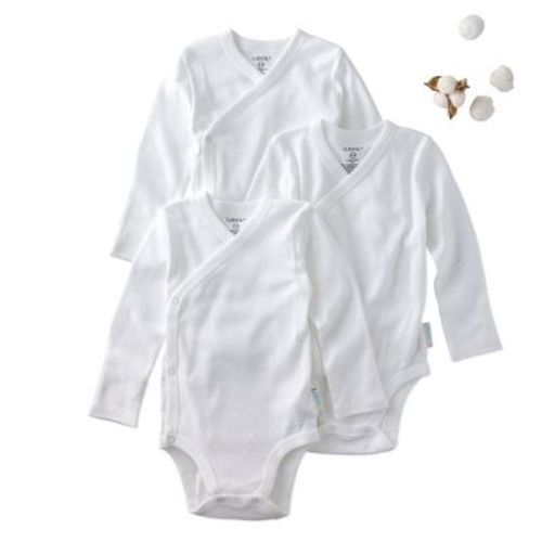 Butterblu STERLING 3-Pack Side Snap Bodysuit White 0-3M