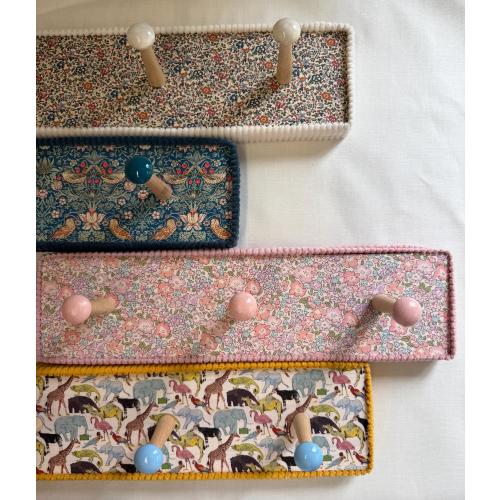 Liberty London Peg Rack Kids Wall Hooks Nursery Coat Hooks Wooden Peg Rail  Children’s Room Storage