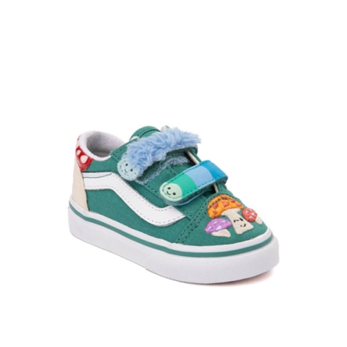 Vans Old Skool V Mushroom Skate Shoe - Baby / Toddler - Green | Journeys