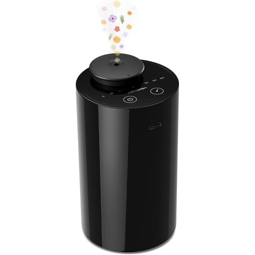 Airversa AN6 Waterless Diffuser for Essential Oil for Home, Room, Black