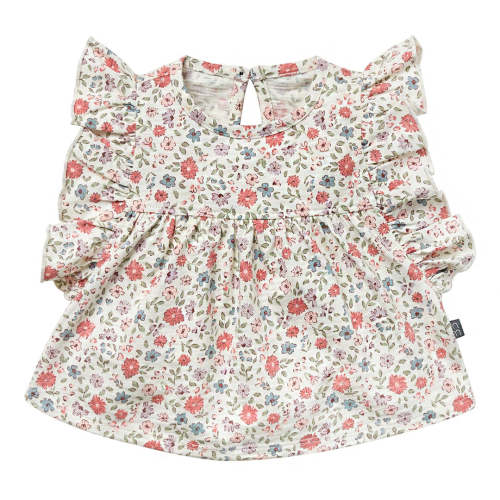 Baby Girls Vanilla Garden Ruffle Sleeve Top – Gerber Childrenswear