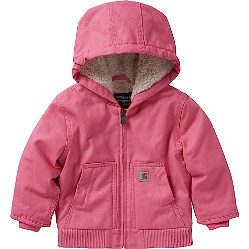 Carhartt Kid's CP9566 Canvas Insulated Hooded Active Jac - Girls