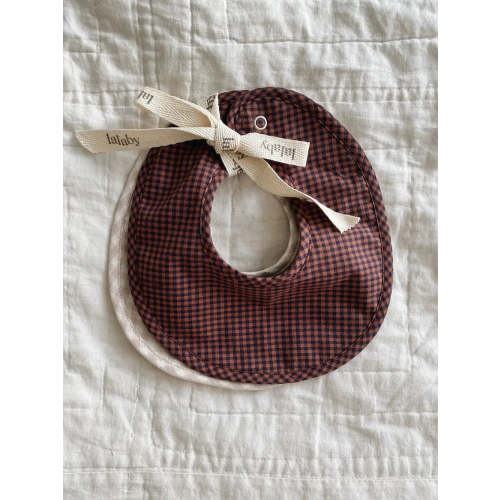 Bibi bib 2-pack indigo check