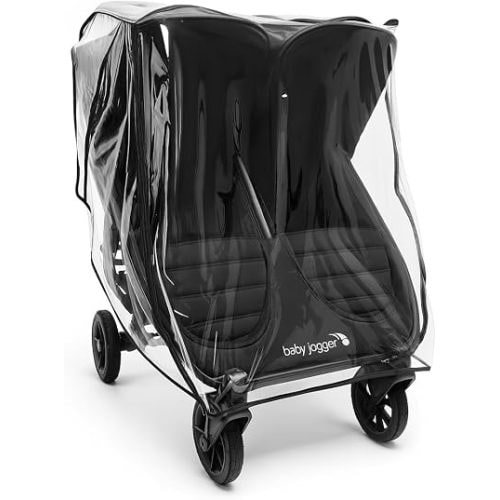 SASHA'S Double Rain and Wind Cover for Baby Jogger Mini GT2 All-Terrain Double Stroller, Zipper Access, Maximum Coverage, Weather Shield (Jogger not Included)