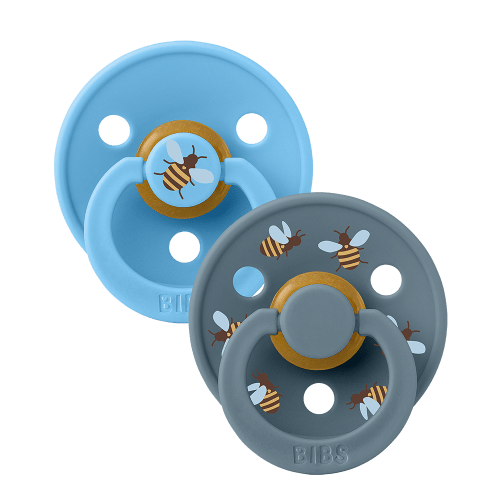 STUDIO Colour Pacifiers 2 pack Bumblebee - Breeze/Petrol – Bibsworld store US