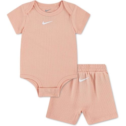 Nike Baby Waffle Knit Viscose Bodysuit and Short Set