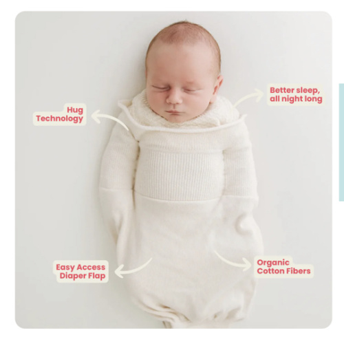 Organic Cotton Swaddle Sleep Sack - Small ( 6-12 pounds)
