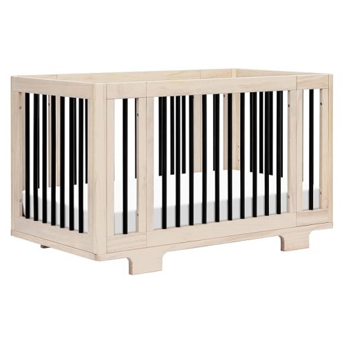 Babyletto Yuzu All-Stages Convertible Baby Crib, Natural | GREENGUARD Certified - Converts From Bassinet to Midi Crib, Toddler Bed, Daybed & Junior Bed - All Conversion Kits Included