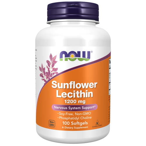 NOW, Sunflower Lecithin Softgels, 1200 mg, 100 Softgels