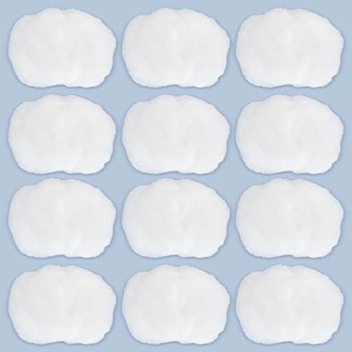 Jetec 12 Pieces Artificial Cloud Props Imitation 3D Cloud Shape Hanging Decorations Room DIY Decorative Hanging Ornament for Wedding Party Stage Show Decor (Large Size)