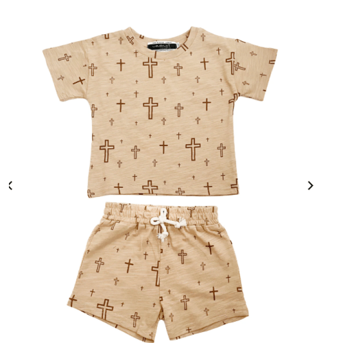 Corinthians Shorts & Tee Set – OUR HOUSE ABOVE