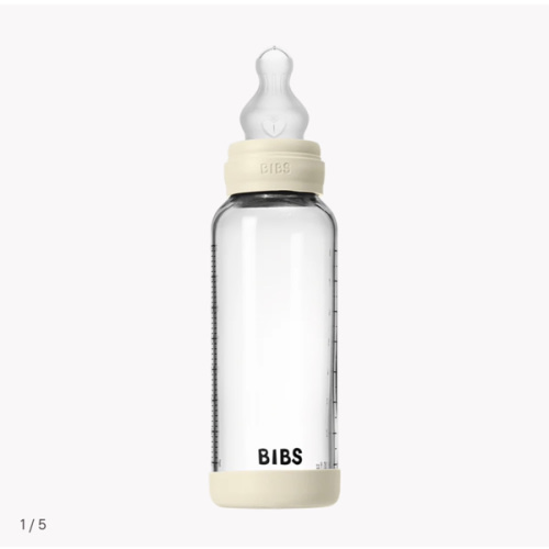 Baby Glass Bottle Set 8oz Silicone - Ivory – Bibsworld store US