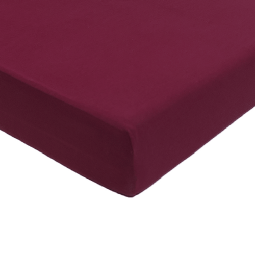 Crib Sheet in Burgundy