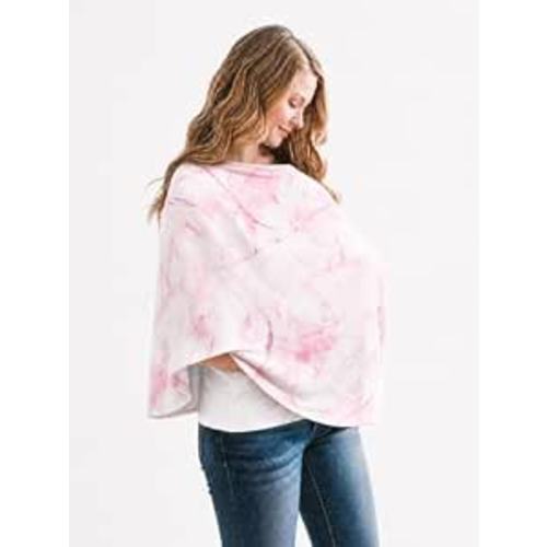 Copper Pearl Nursing Cover for Breastfeeding – Multi-Use Baby Car Seat Canopy, Stroller Shade & Breast Feeding Wrap for Women, Stretchy Breathable Carseat Shawl for Boy or Girl, Roxy