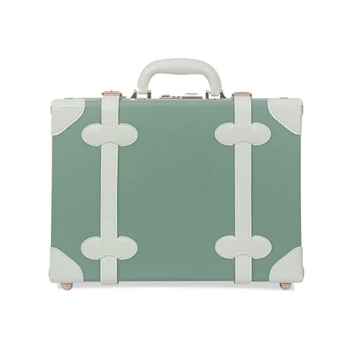 Unitravel Baby Keepsake Case, Handmade Memory Storage Box, Newborn Keepsake Box, Vintage Suitcase for Baby Shower, Baptism, Naming Ceremony or Birthday