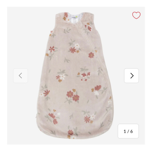 Sac de Nuit Peluche 0-36mois - Fleurs