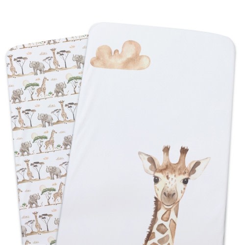 Bubba Blue Bedside Sleeper Fitted Sheet 2 Pack Adventure