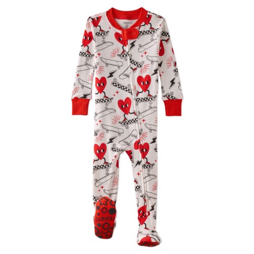 Cruz One-Piece Fitted Organic Cotton Footie Pajamas, 12M
- Only 2 left