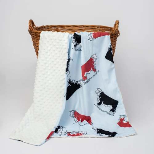 Cow Minky Baby Blanket