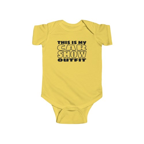 Car Show Outfit, Baby Onesie