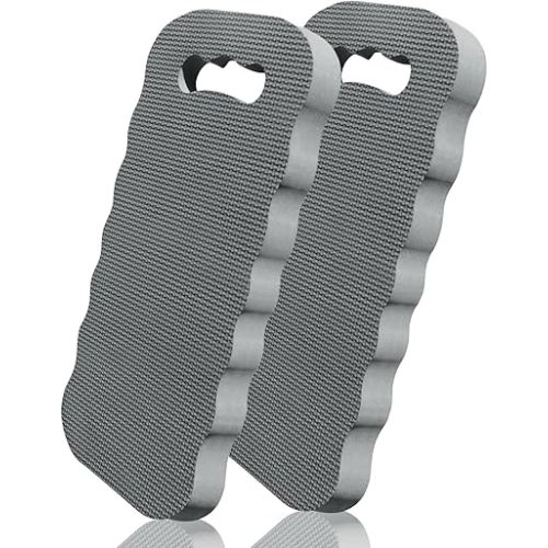 Thick Kneeling Pad 2 Pack, Waterproof,Comfortable Garden Kneeling Pads Stain Resistant, Multi-Functional Kneeler Pad for Gardening, Baby Bath, Yoga, Praying and Exercise (Deep Grey)