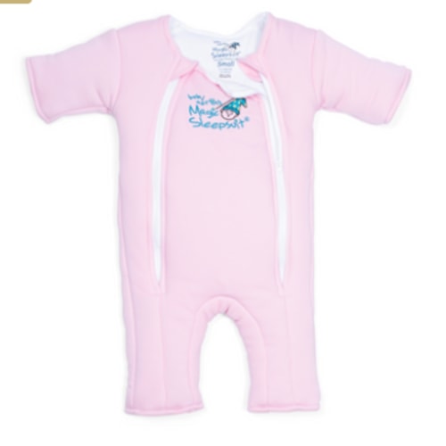 Pink Baby Merlin’s Magic Sleepsuit – Cozy 100% Cotton Baby Sleepwear