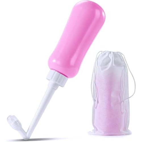Portable Bidet Travel Large Capacity 450ml(15oz) Personal Toilet Handheld Pink