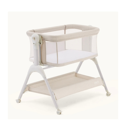 HARPPA Cuddly Sway | 3-in-1 Rocking Baby Bassinet & Bedside Sleeper with Anti-Reflux Mattress for Newborns | Attaches to Bed, Adjustable Height, Tool-Free Setup, Portable Wheels, CPSC Certified, Gentle Rocking Motion | Ideal for Infants, Safe Co-Sleeping