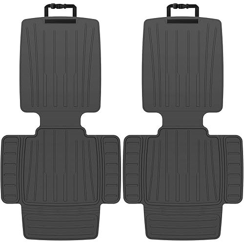 insefocc Car Seat Protector for Child Car Seat,TPE Waterproof & Anti-Slip (No Imprints),carseat Protector car seat Cover Universal Fit for Baby & Pet Use, BPA-Free(Black -2PC)