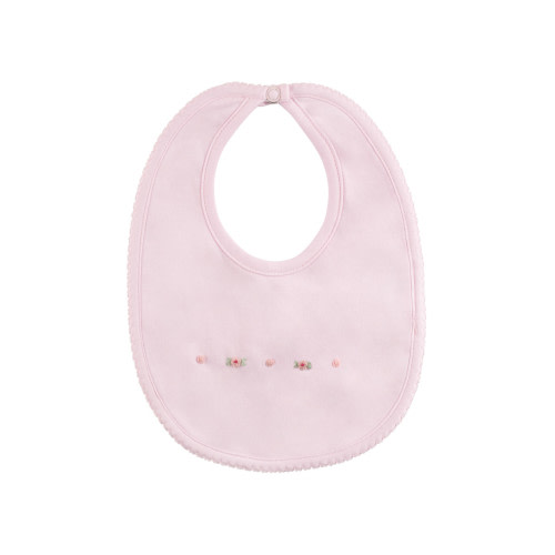 Baby Girl Smocked Flower Bib