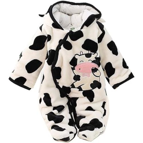 Gaorui Newborn Baby Jumpsuit Outfit Hoody Coat Winter Infant Rompers Toddler Clothing Bodysuit
