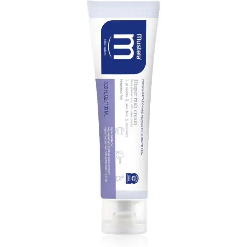 Mustela Baby Diaper Rash Cream 123 - Skin Protectant with Zinc Oxide - Fragrance Free & Paraben Free - with 98% Natural Ingredients - Various Packaging
