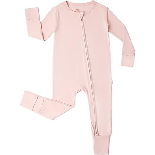Baby Zippered Rompers Newborn Pajamas Sleepers Long Sleeve Jumpsuits Infant Zipper Romper-Viscose from Bamboo