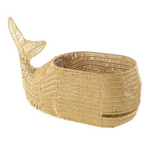 Kaplan Early Learning Whale Washable Wicker Floor Basket