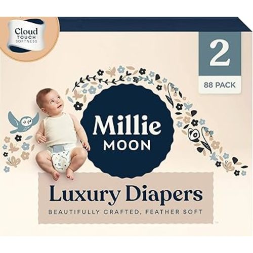 Millie Moon Luxury Diapers (Size ~ 2-88 ct) Budget Pack 1