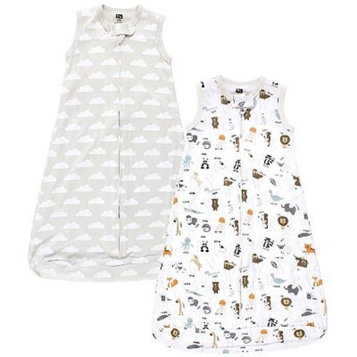 Unisex Baby Interlock Cotton Sleeveless Sleeping Bag, Alphabet Animals, 3-9 Months