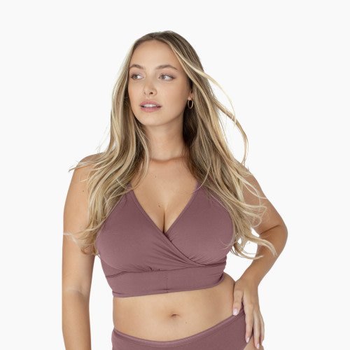 Kindred Bravely French Terry Racerback Nursing Sleep Bra - Twilight, Medium-Busty