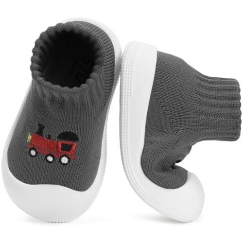 STQ Baby Socks Shoes Toddler Wide Toe Box Non-Slip Slippers Infant Walking Shoe Soft Baby Boys Girls Lightweight Sneakers