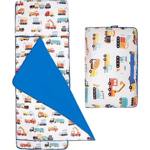 Wildkin Kids Plush Nap Mat – Soft, Cozy, Convenient for Daycare & Preschool